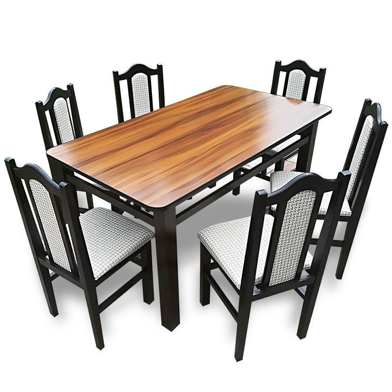 Set masă rustic + 6 scaune