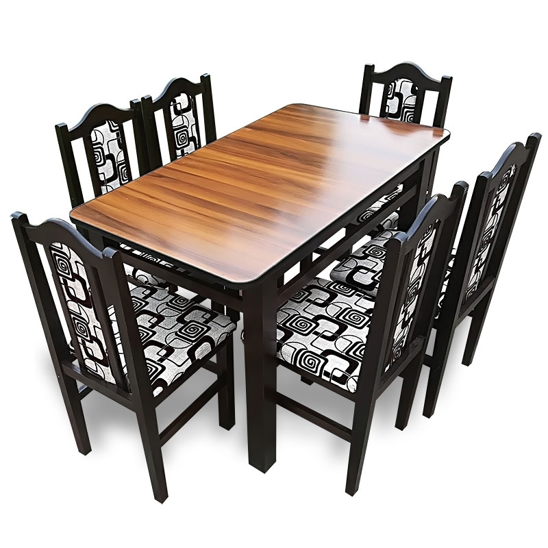 Set masă rustic + 6 scaune